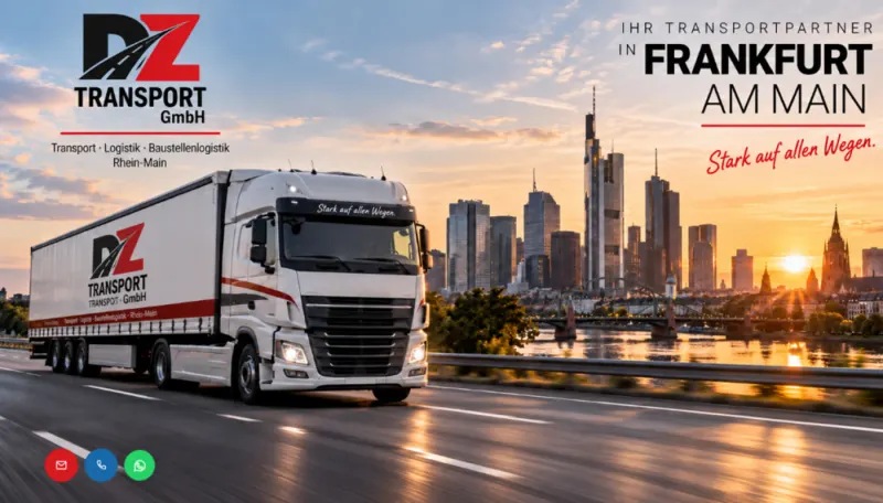 Hero-Vorschau der Live-Website dz-transport.com (Transport & Logistik)
